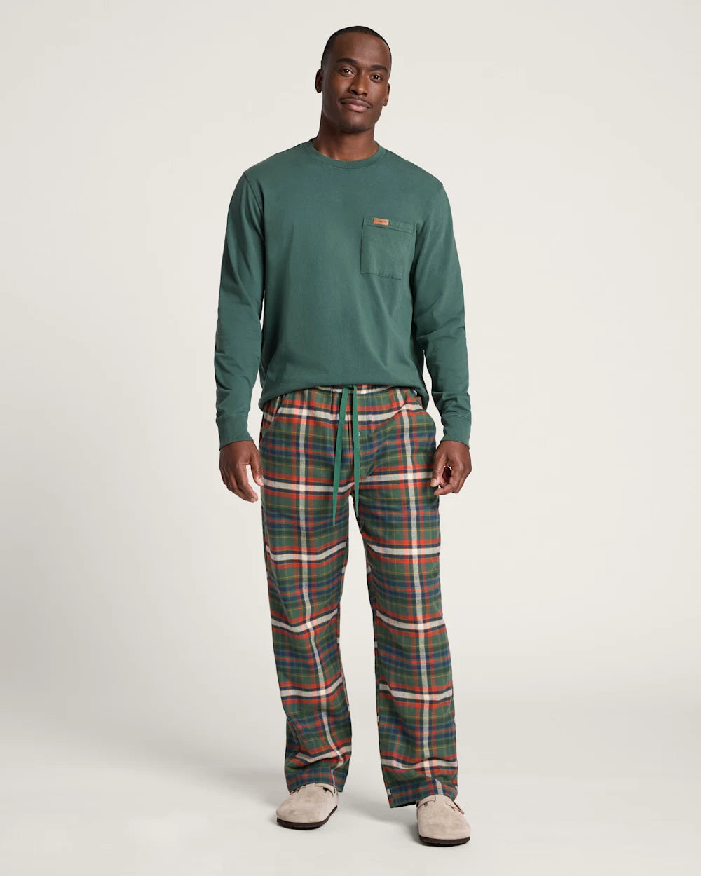 PJ Pants- Green Multi Plaid